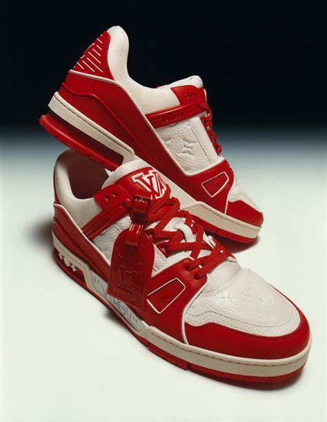 louis vuitton lv trainer red|Louis Vuitton sock trainers.